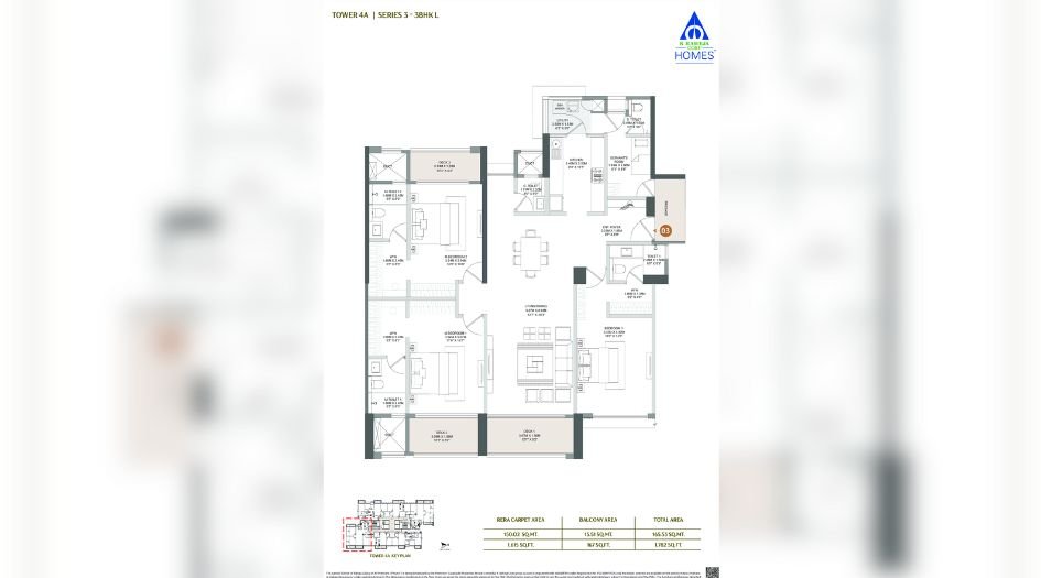Raheja-Galaxy-Celina-Floor-Plan-3 BHK-Series-3